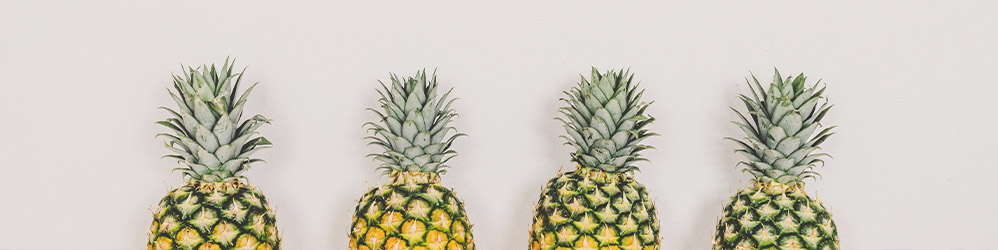 Image of 4 pineapples