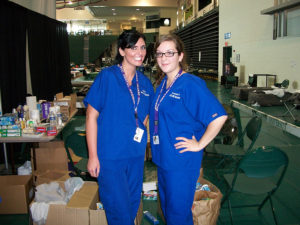 Dental Hygiene students with donation supplies for Haiti