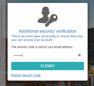 MyCollege screen with new Additional Security Verification field for you to enter your verification code