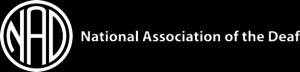 Logo Image Link to National Association of the Deaf website