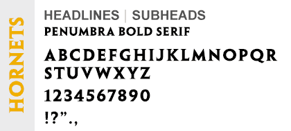 Example of using Penumbra Bold Serif in headlines
