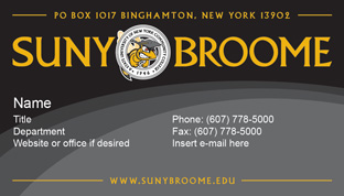 On-Campus Business Cards