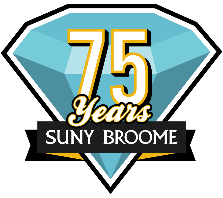 75 anniversary logo in a diamond