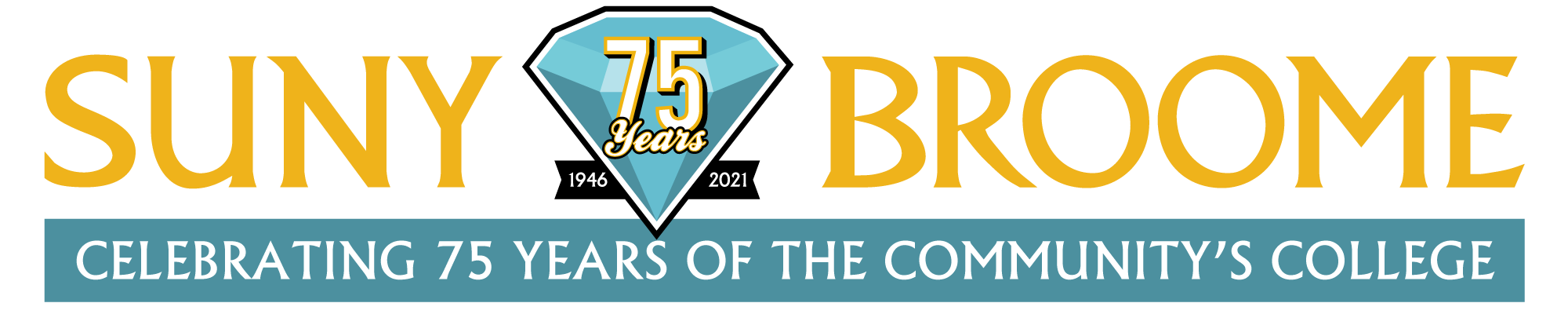 75 anniversary logo with the tagline