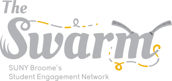 The Swarm logo - SUNY Broome's Student Engagement Network